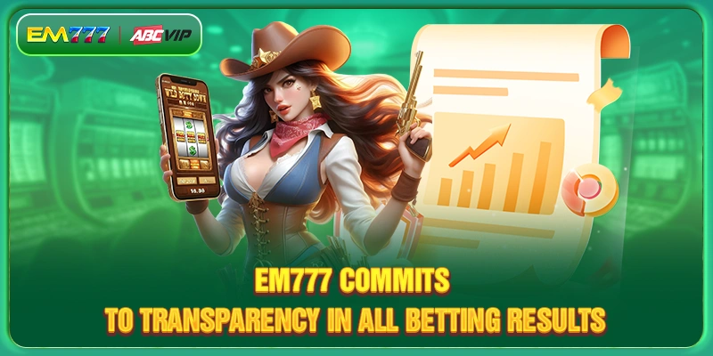 EM777 commits to transparency in all betting results